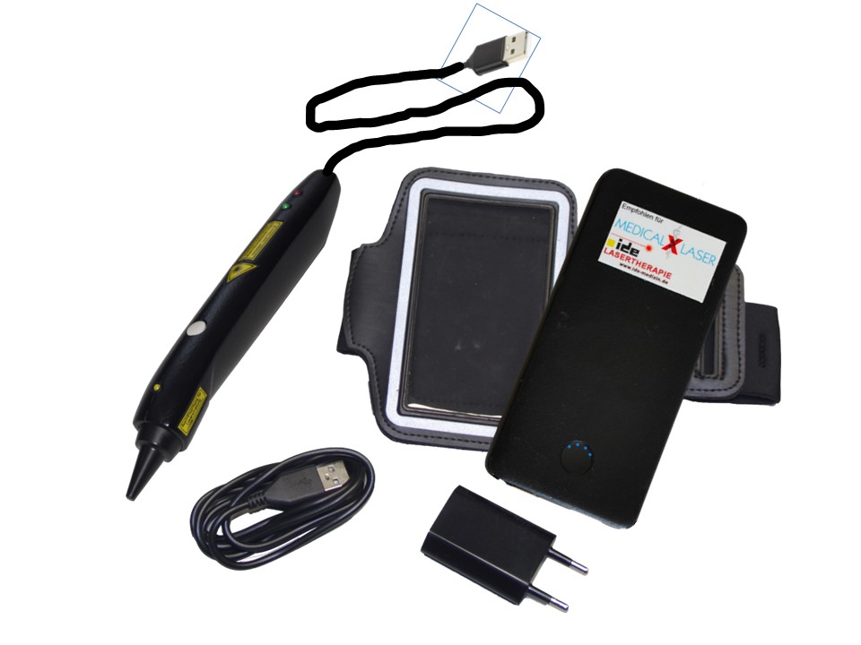 Laserkamm im gepolsterten Koffer